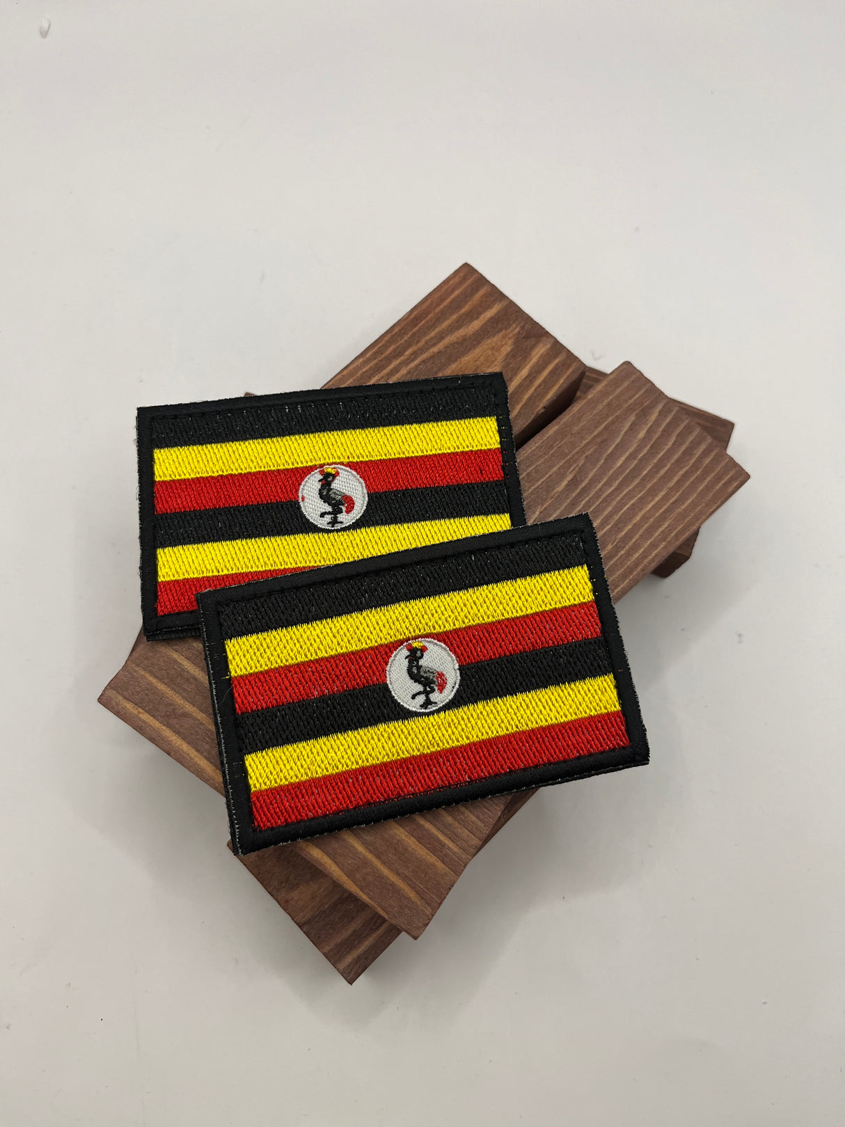 National Flag Embroidery Patch With Velcro 8cm x 5cm