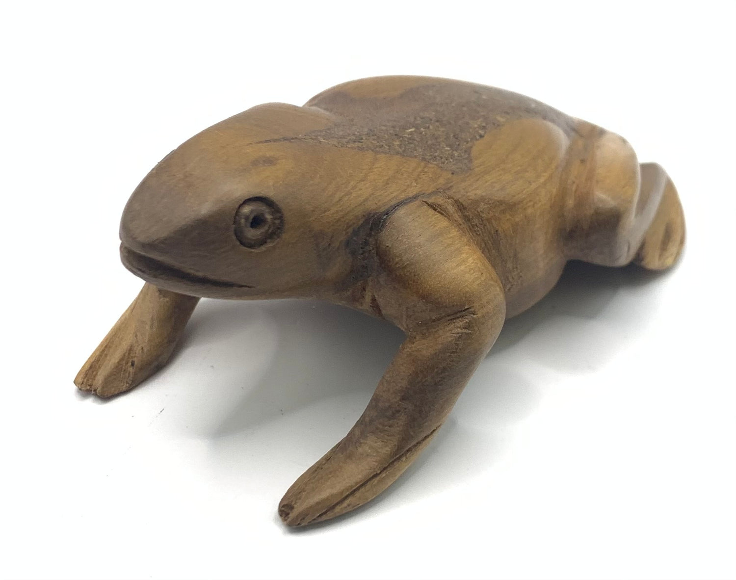 Mahogany Hand Carved Frog