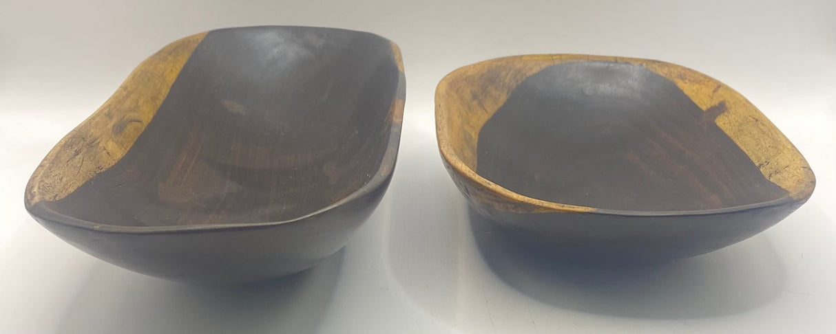 Hand Carved Ebony Bowls
