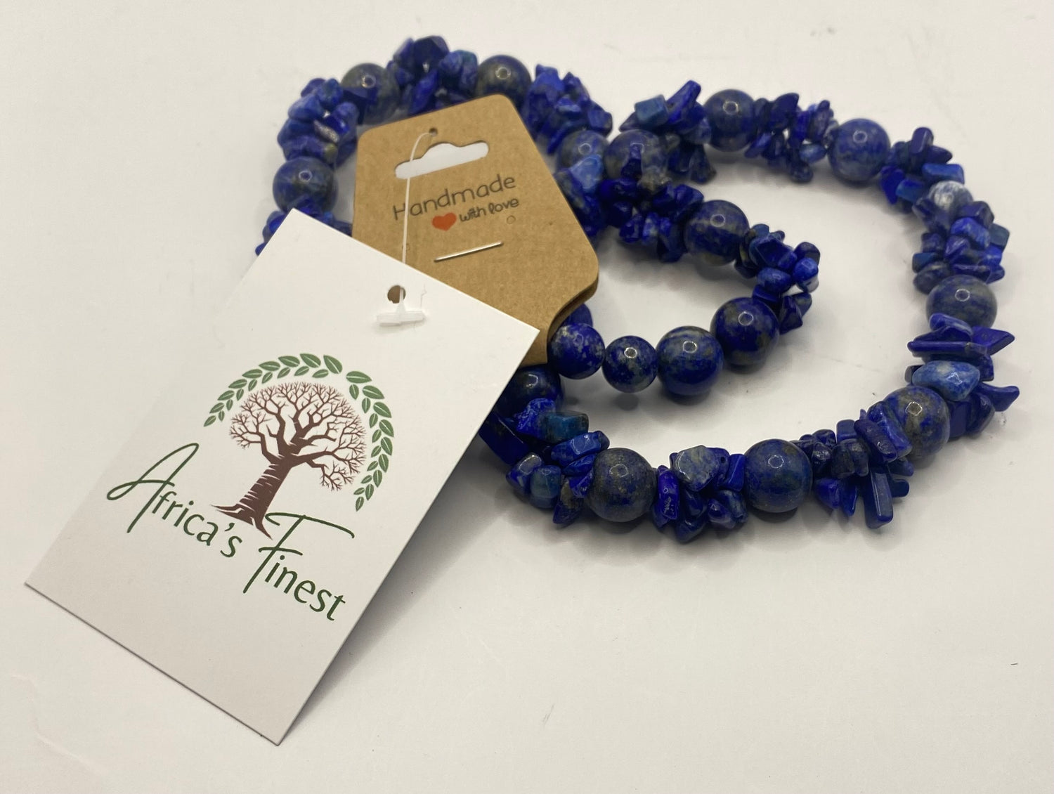 Lapis Lazuli Unique Stone Necklace