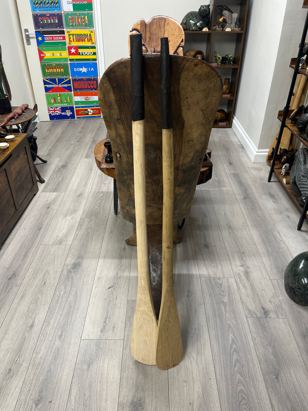 Extra Large Malawian Handmade Wooden Catering Spoons