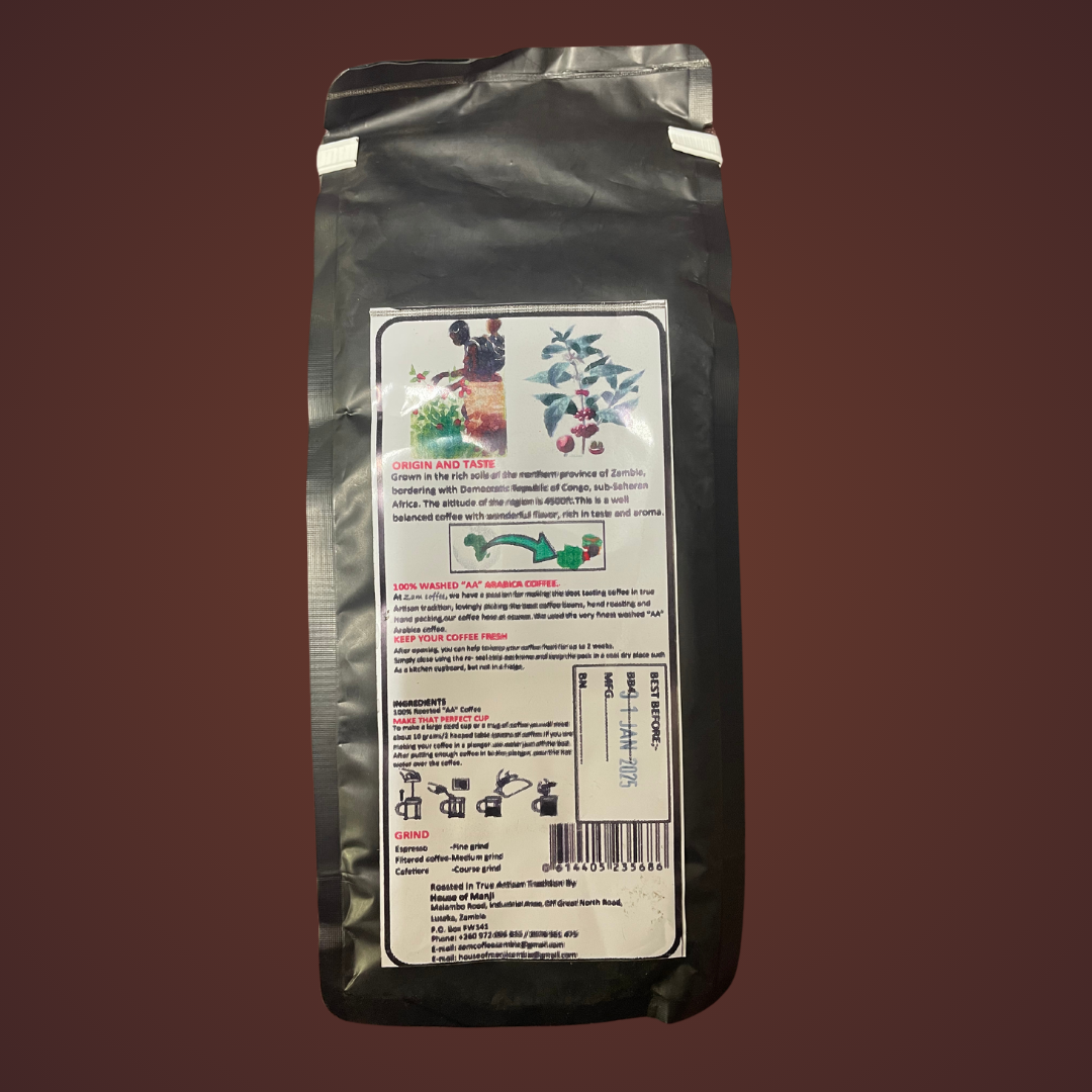 Zam Coffee Hand Picked And Roasted Coffee In Africa The Original Home Of Coffee Medium Roast Ground 250g