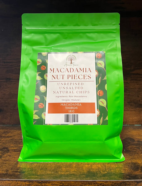 Raw Unsalted Macadamia Nut Pieces - Thirds