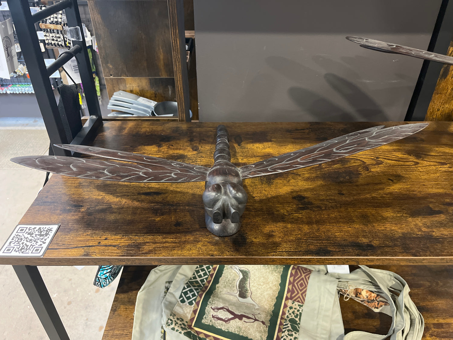 Ebony Dragonfly with Stand