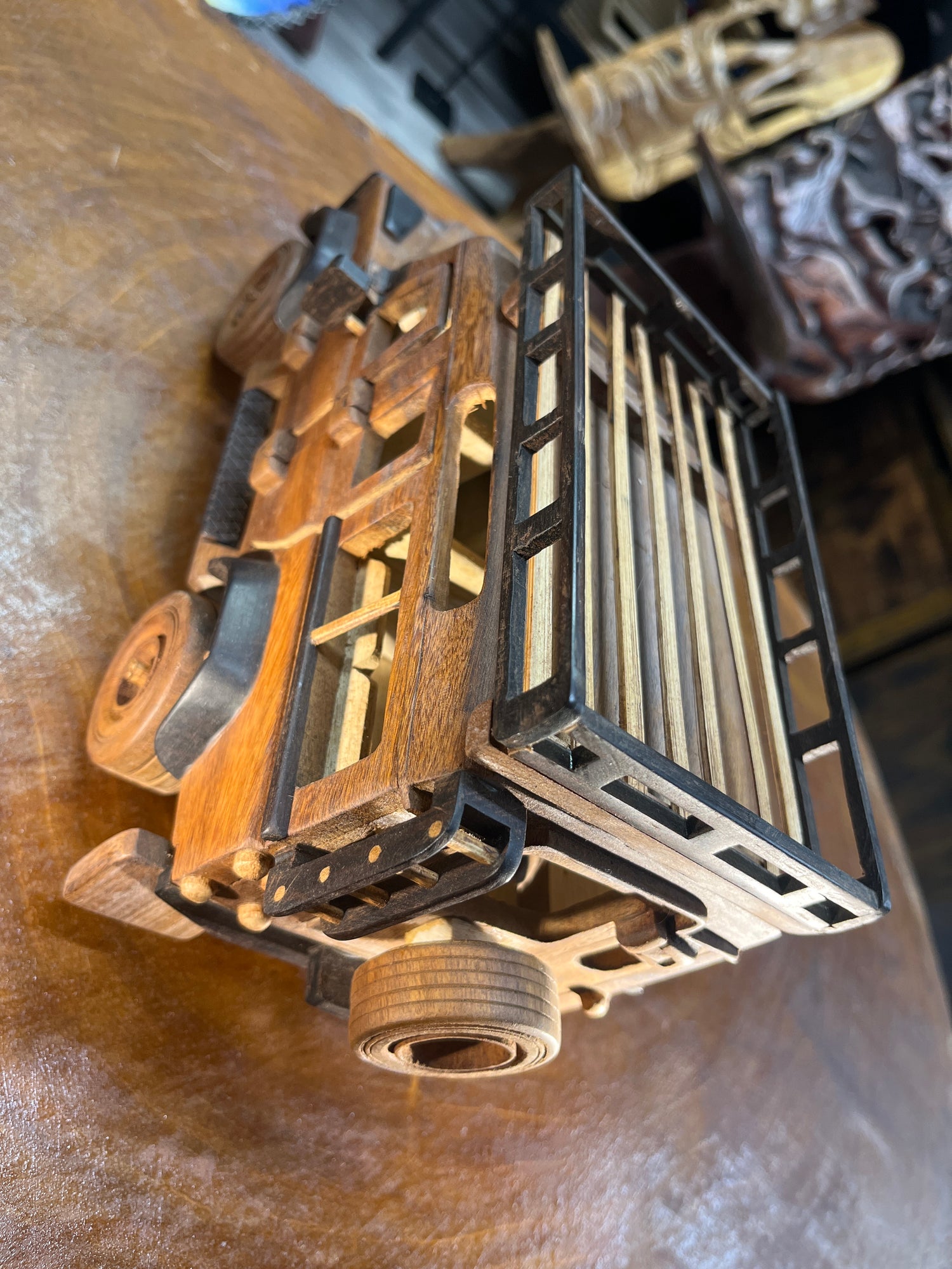 Classic Landrover Defender V3.1 Hand Carved Mahogany with Ebony
