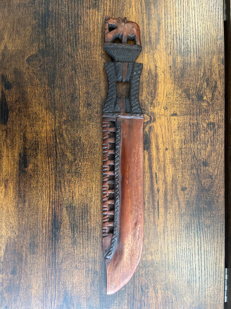Wooden African Display Swords