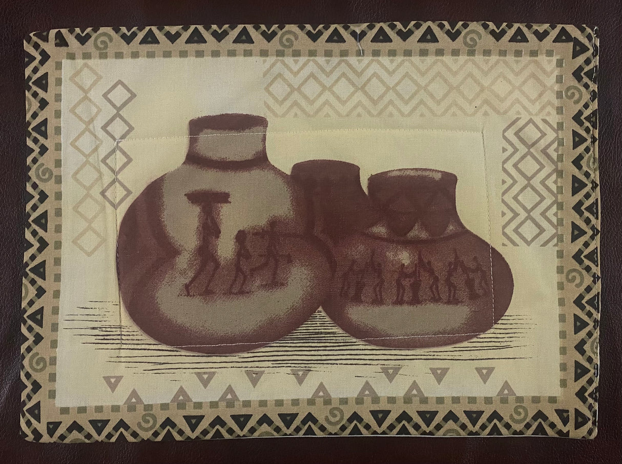 Village Painted Placemats with Serviettes
