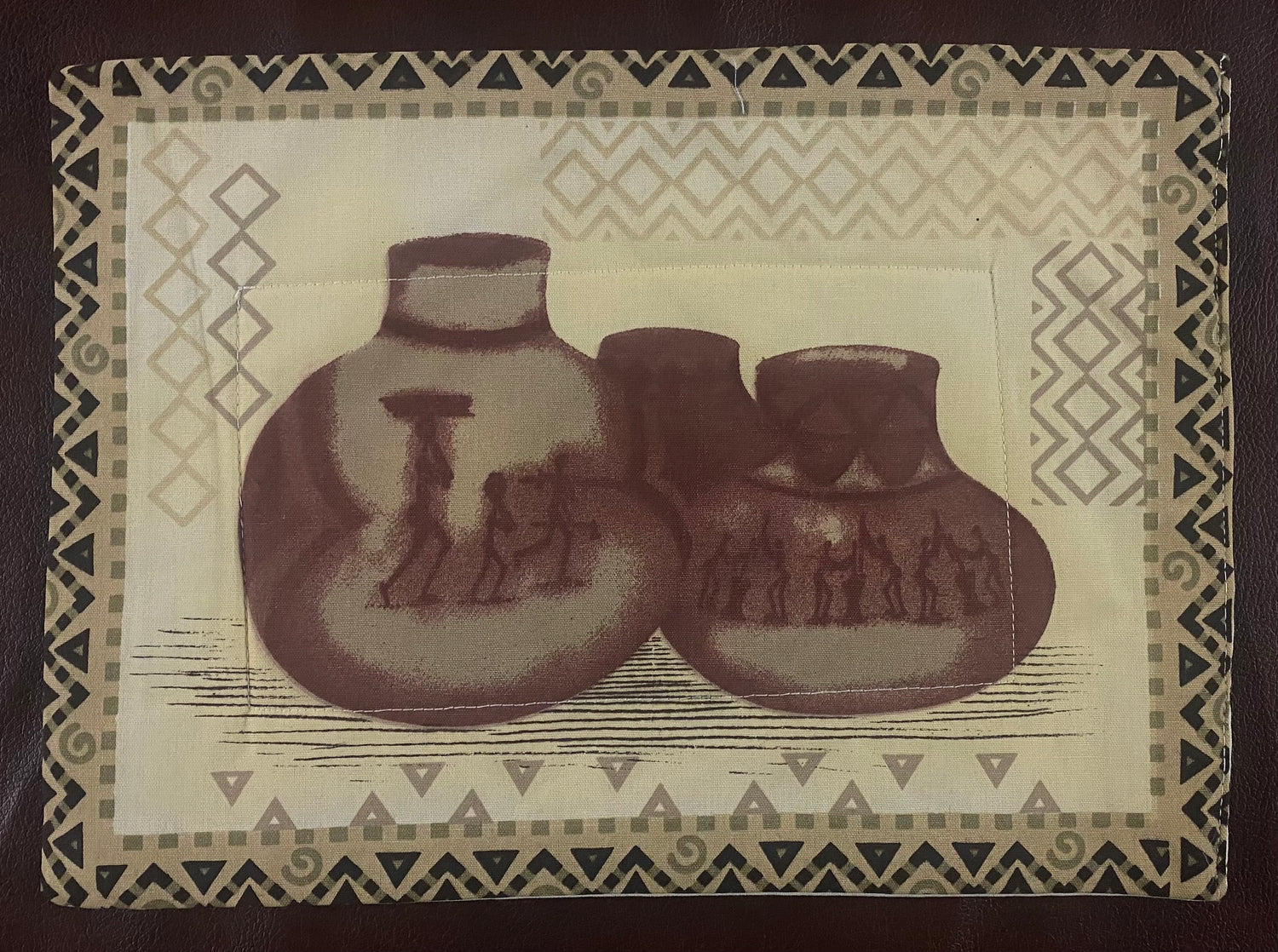 Village Painted Placemats with Serviettes