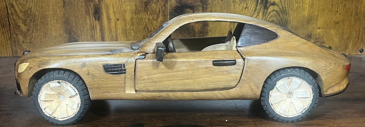 Mahogany and Ebony Mercedes Display Model Piece