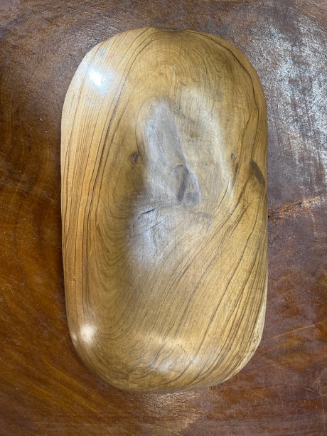 Mahogany Handmade Wooden Tray / Snack Dish / Coins / Jewellery Tray