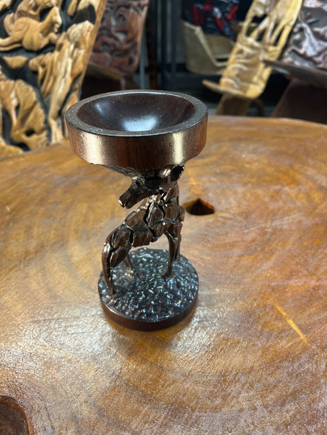 Wooden Giraffe Jewellery Holder