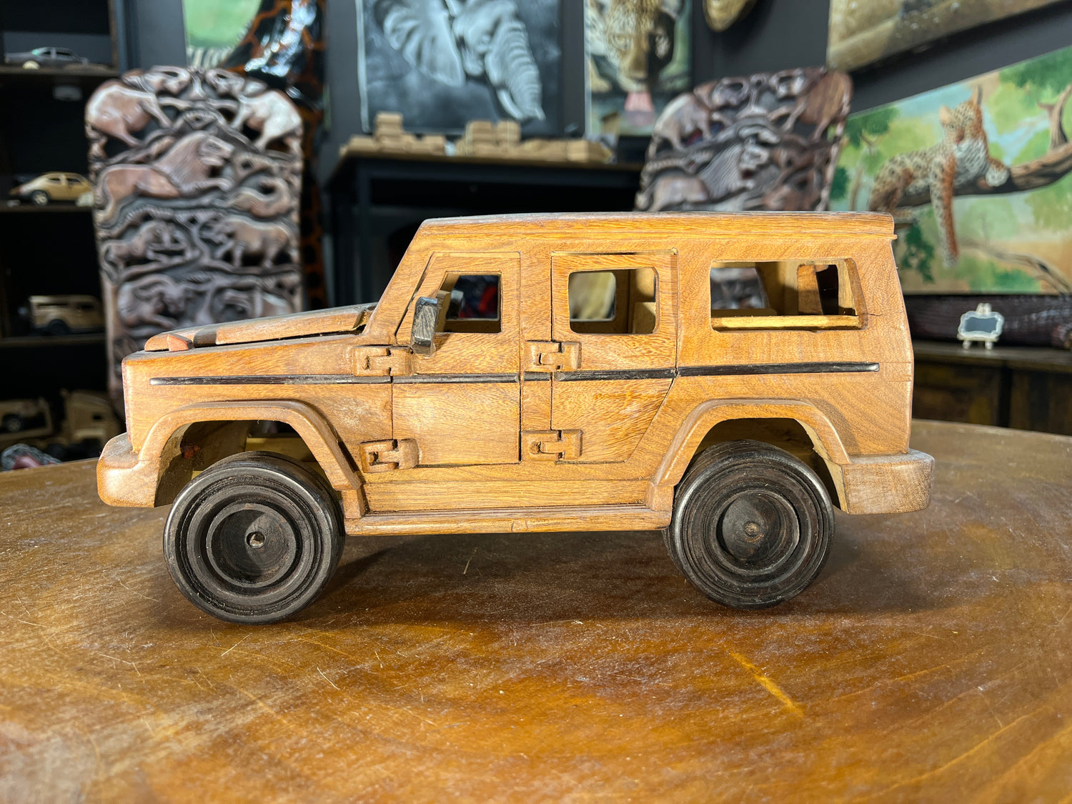 Mercedes G Wagon AMG Style V1.2 Hand Carved Mahogany