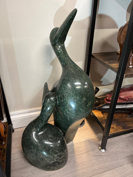 Heavy Hand Crafted Stone Birds