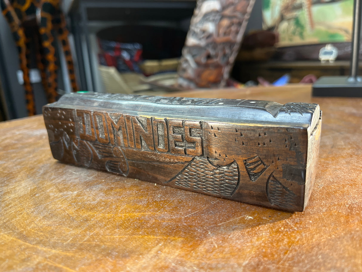Handmade Ebony Domino Set Malawi