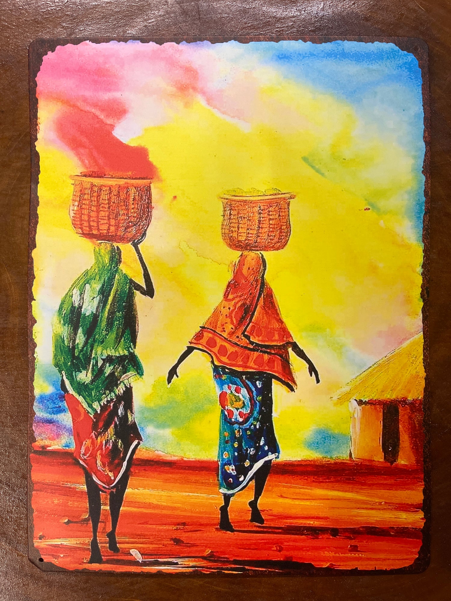 Metal Sign Africa Design Room Decor 30x40cm