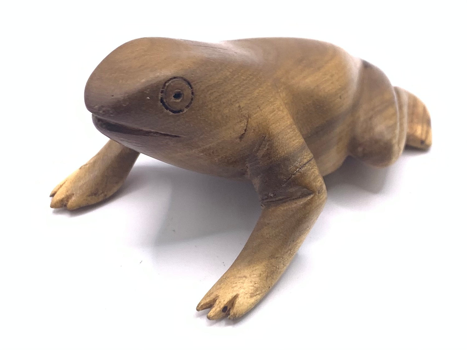 Mahogany Hand Carved Frog