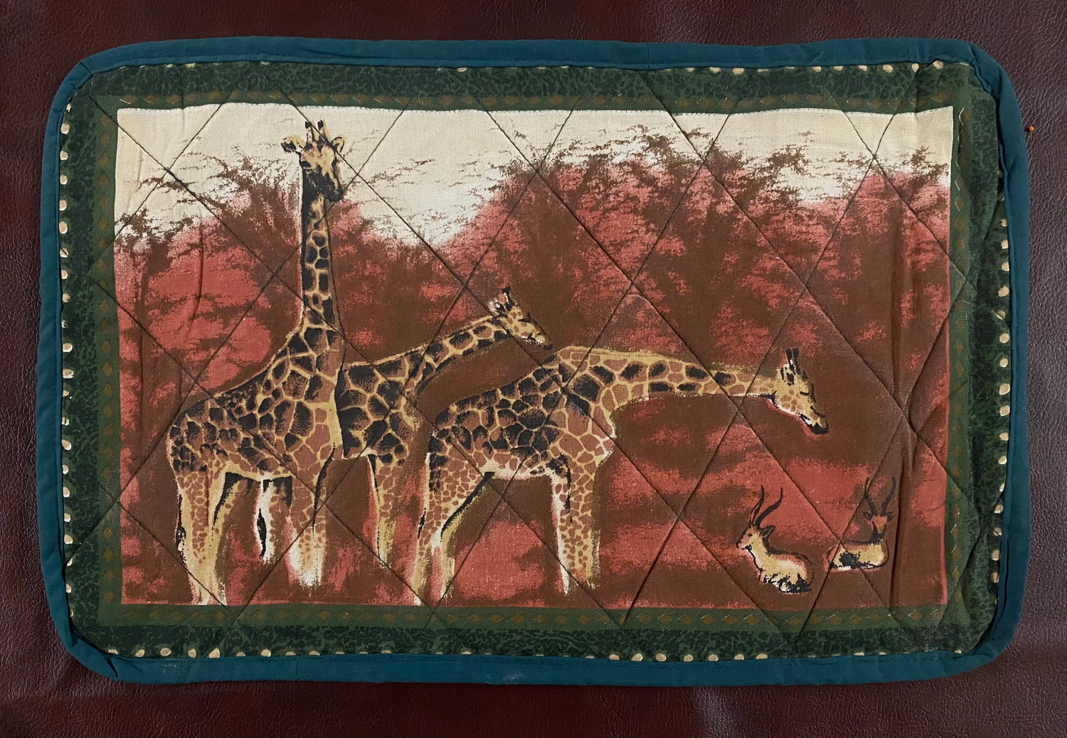 Animal Painted Placemats with Serviettes