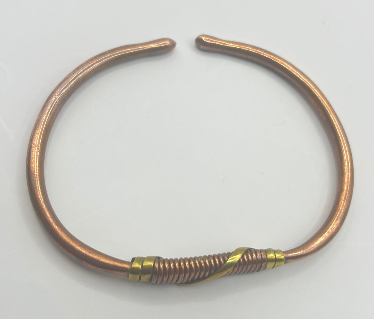 Gold Wired Copper Bangles