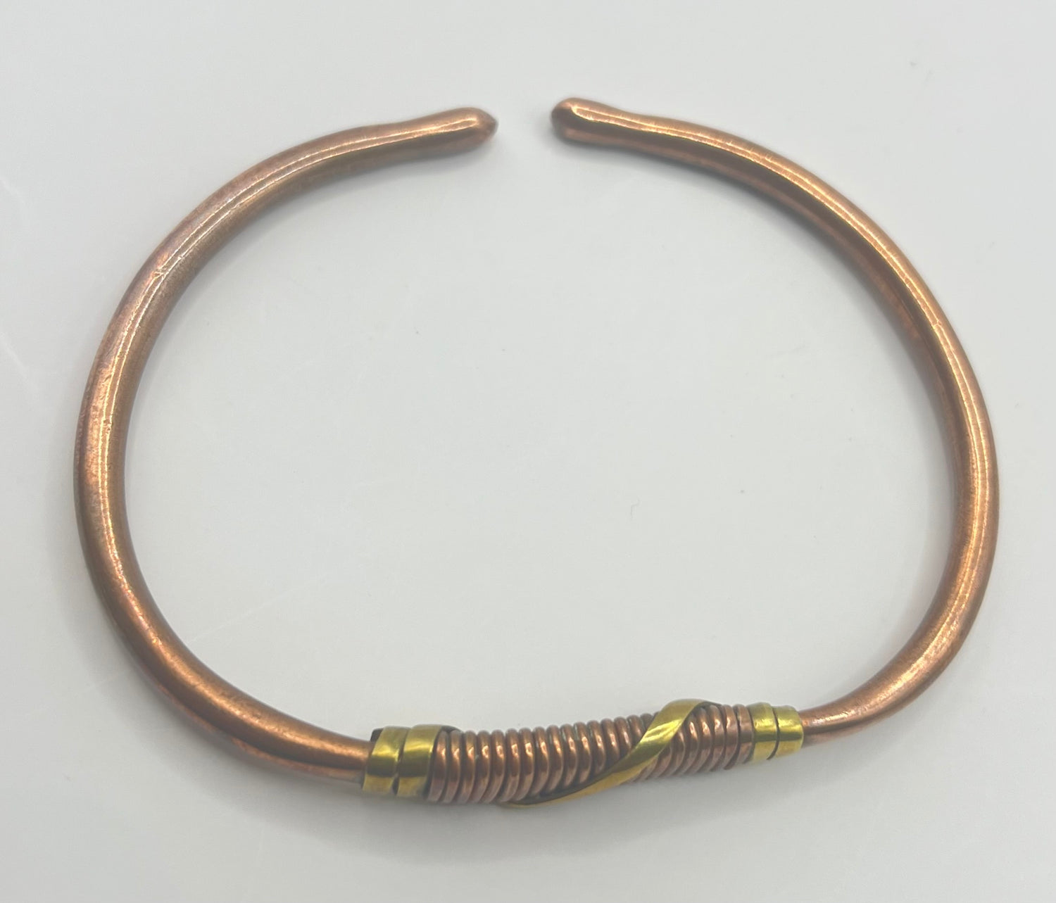 Gold Wired Copper Bangles