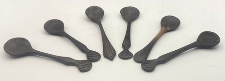 Hand Carved Ebony Spoons