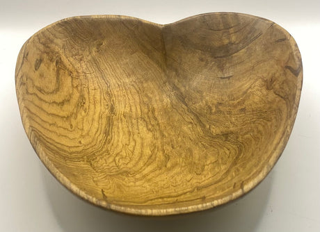 Heart Shaped Mahogany Bowl