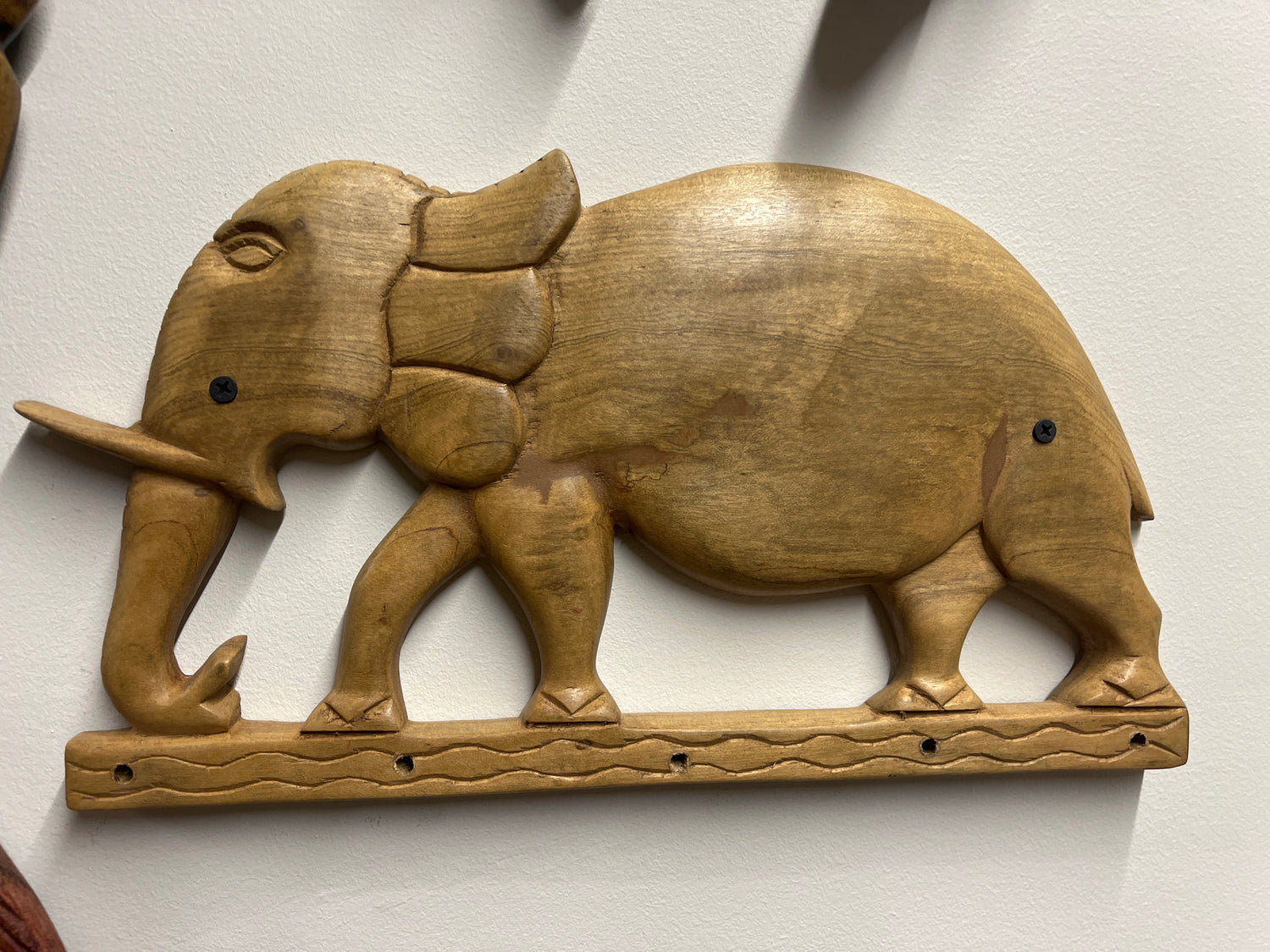 Wooden Handmade Elephant Keyholder
