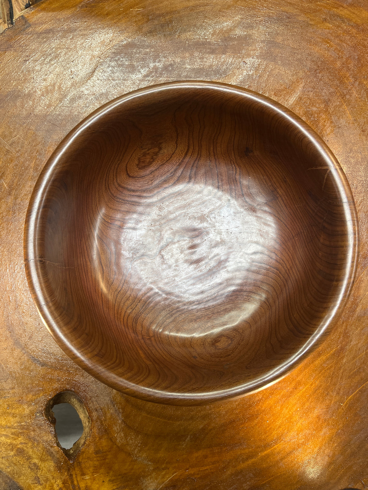 Intricately Hand Carved Wooden Bowl ‘Big 5’ Design