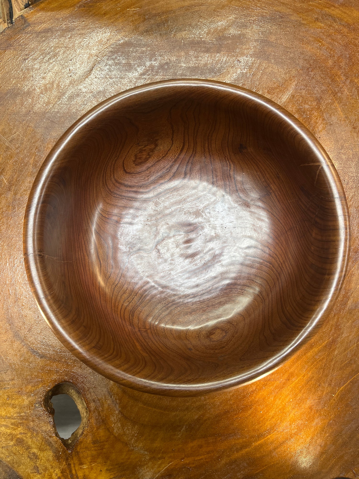 Intricately Hand Carved Wooden Bowl ‘Big 5’ Design