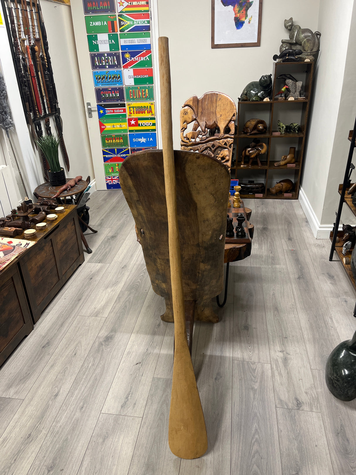 Extra Large Malawian Handmade Wooden Catering Spoons
