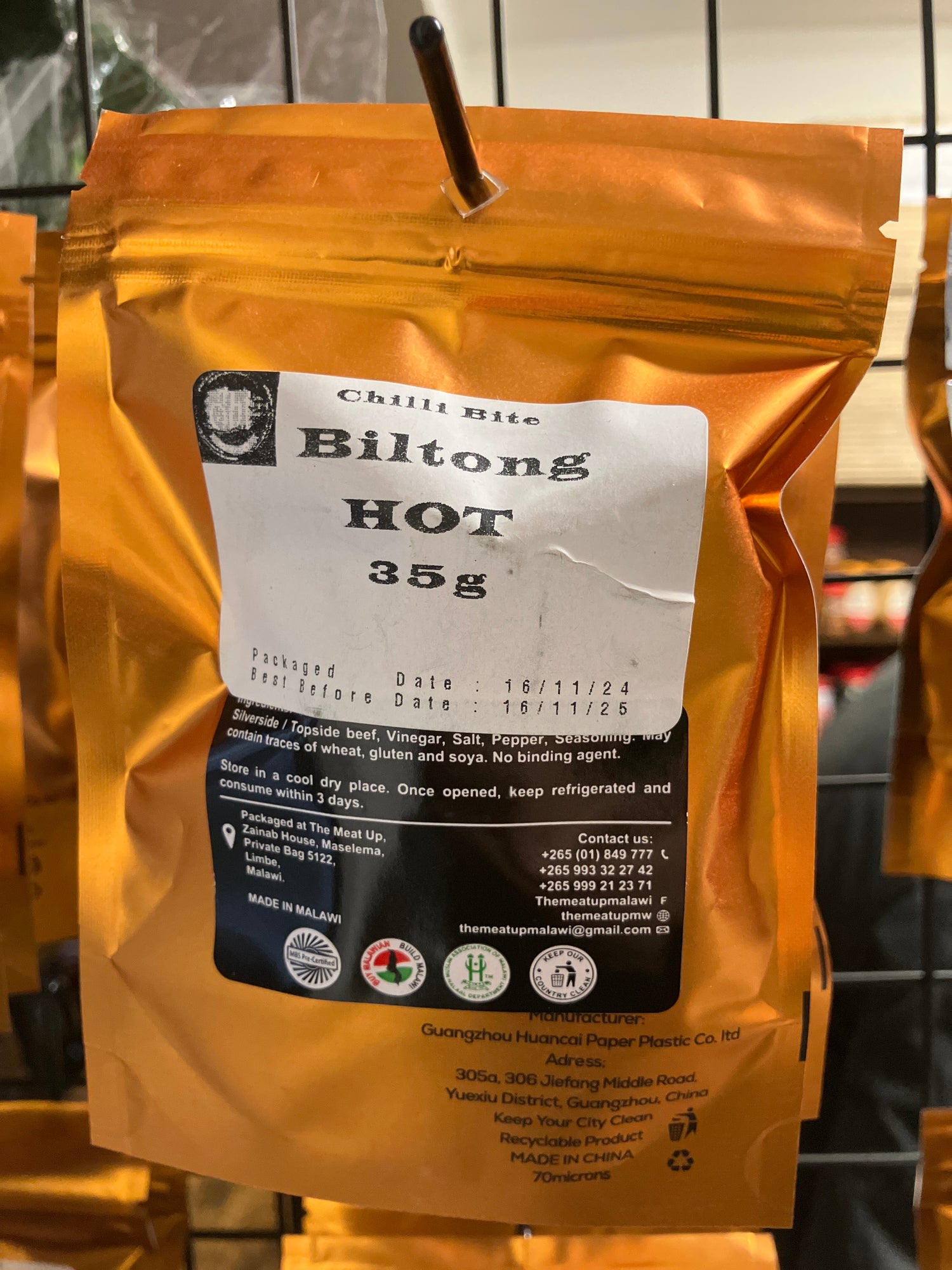 SBI Billy the Kid Biltong (Dry) Halal 35g