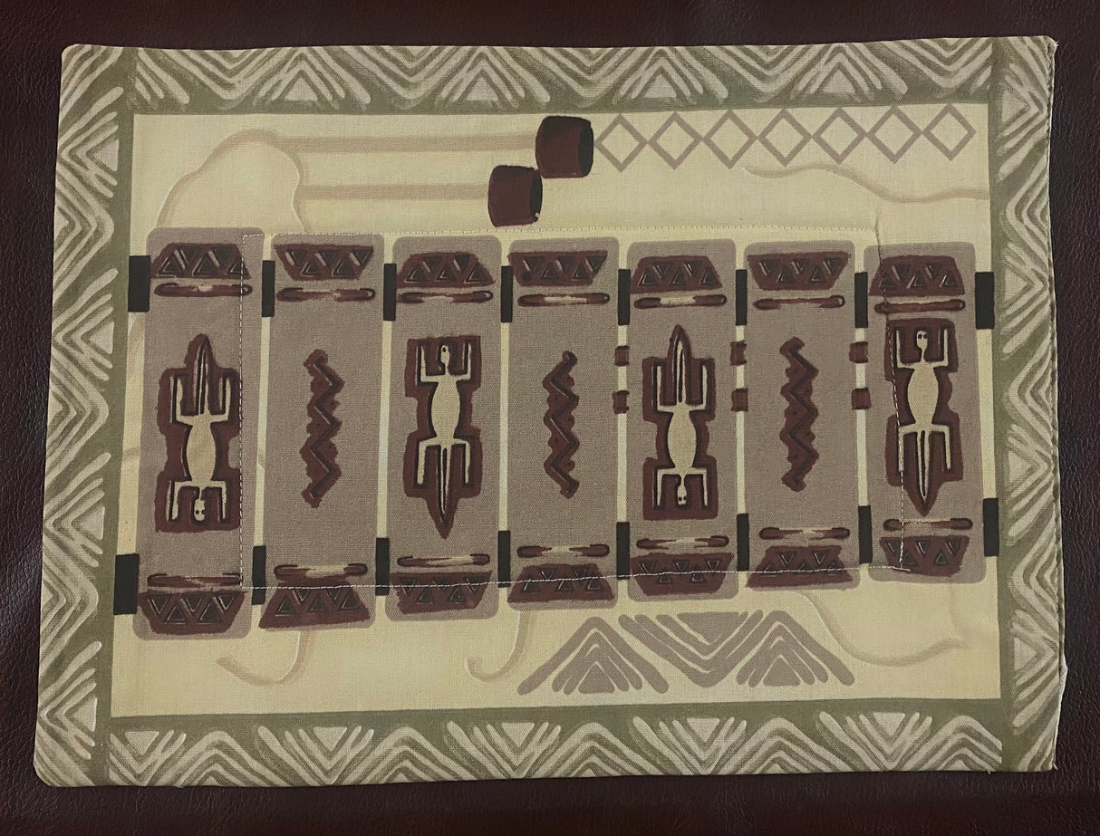 Village Painted Placemats with Serviettes
