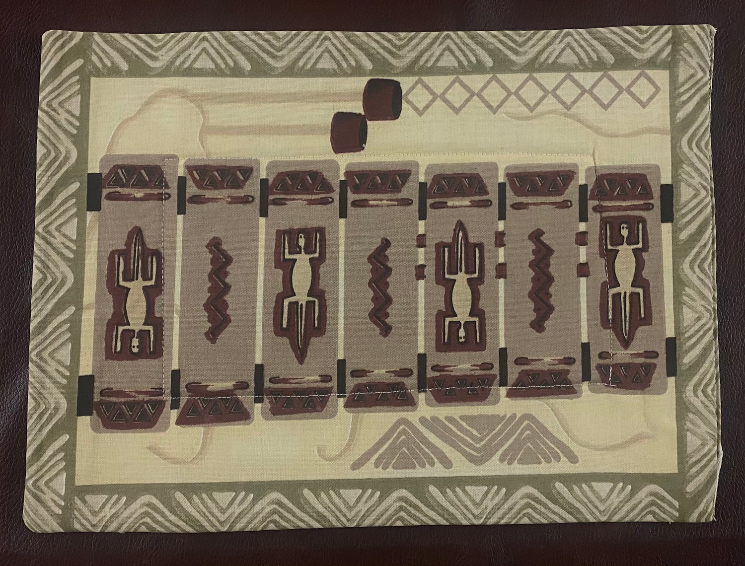 Village Painted Placemats with Serviettes