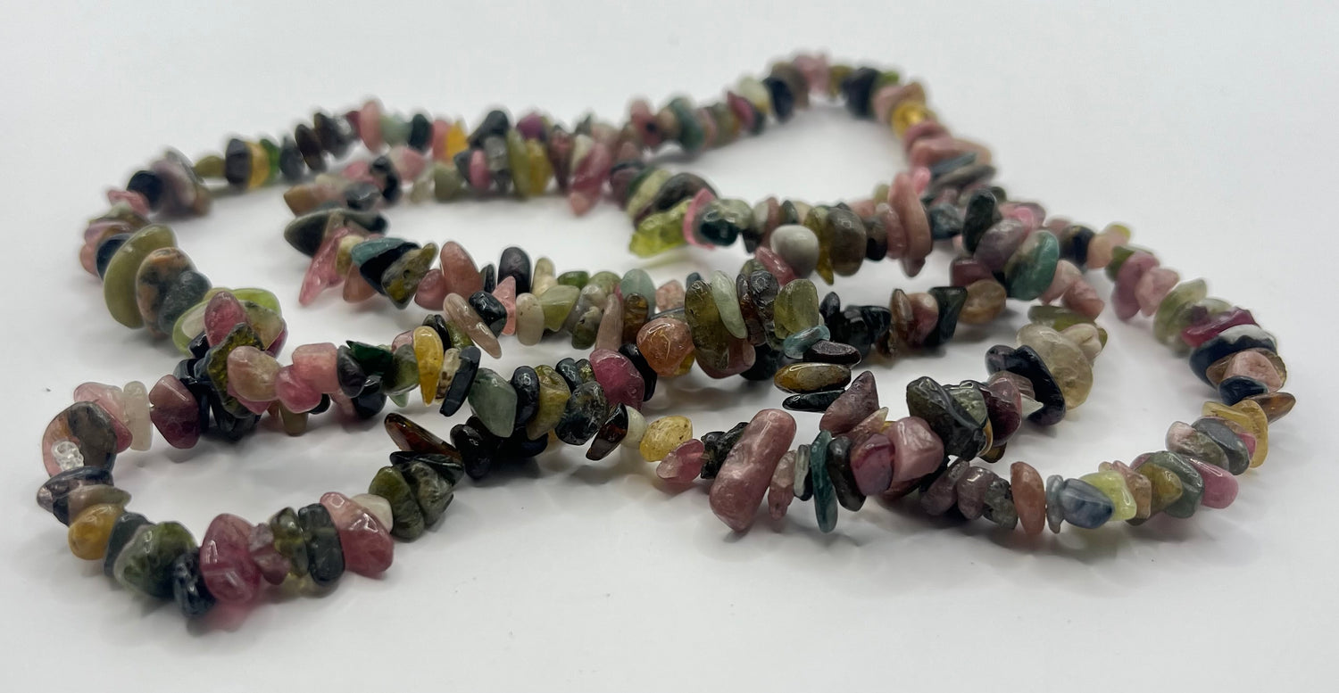 Thin Unique Beaded Natural Stone Necklaces
