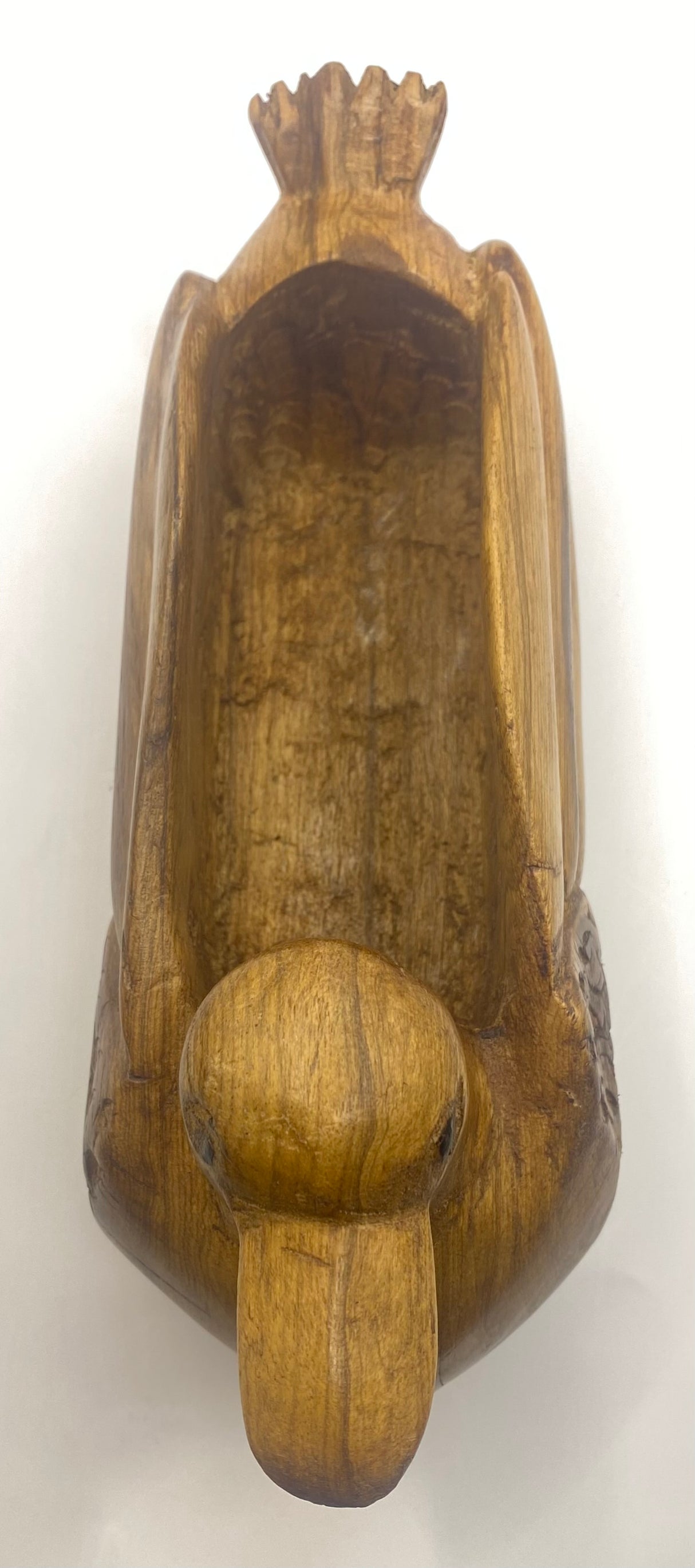 Handmade Mahogany Duck Decorative and Useful Storage Ornament