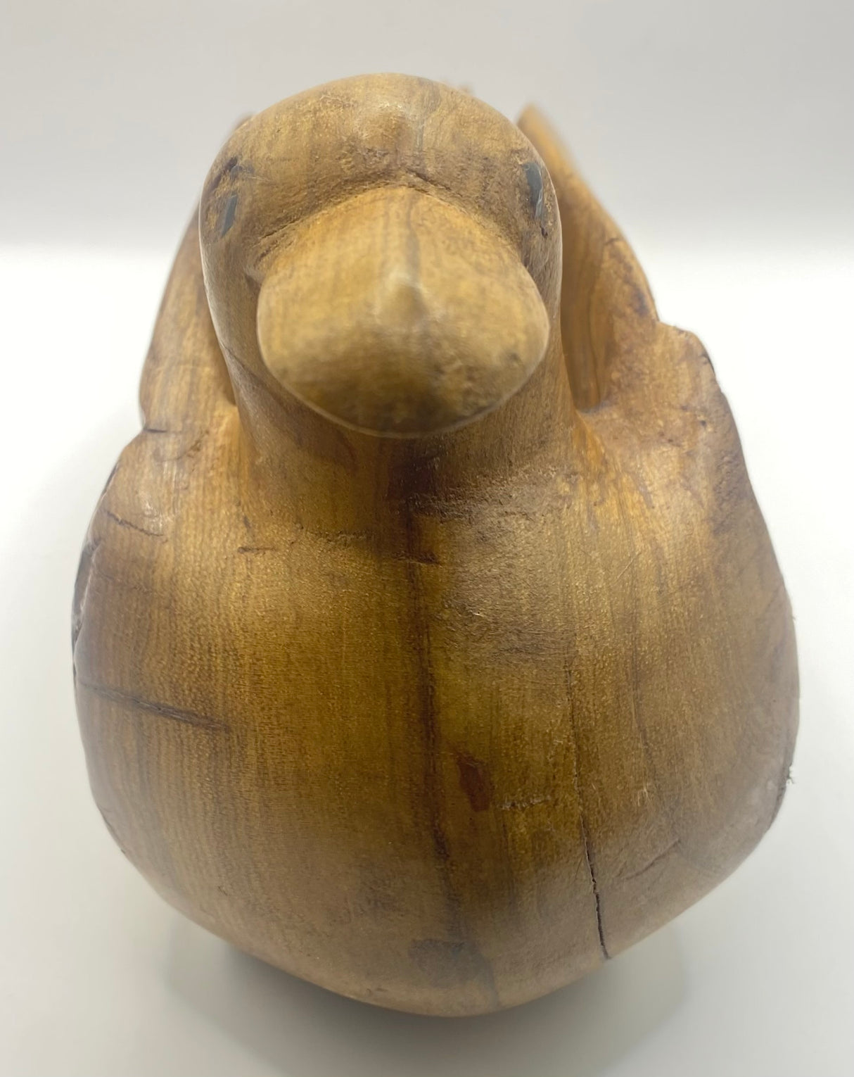 Handmade Mahogany Duck Decorative and Useful Storage Ornament