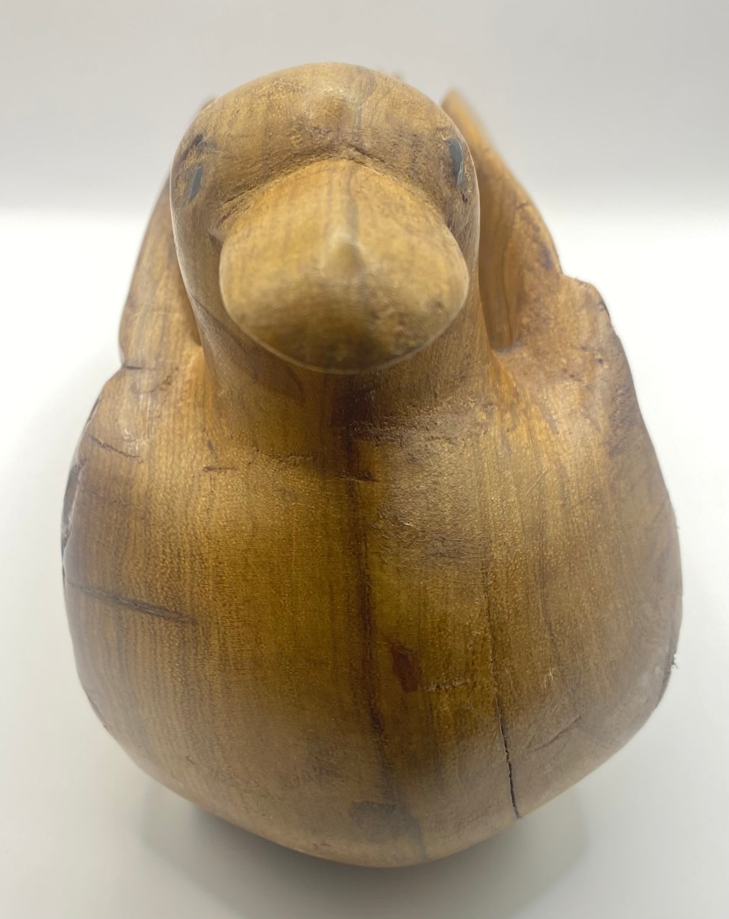 Handmade Mahogany Duck Decorative and Useful Storage Ornament