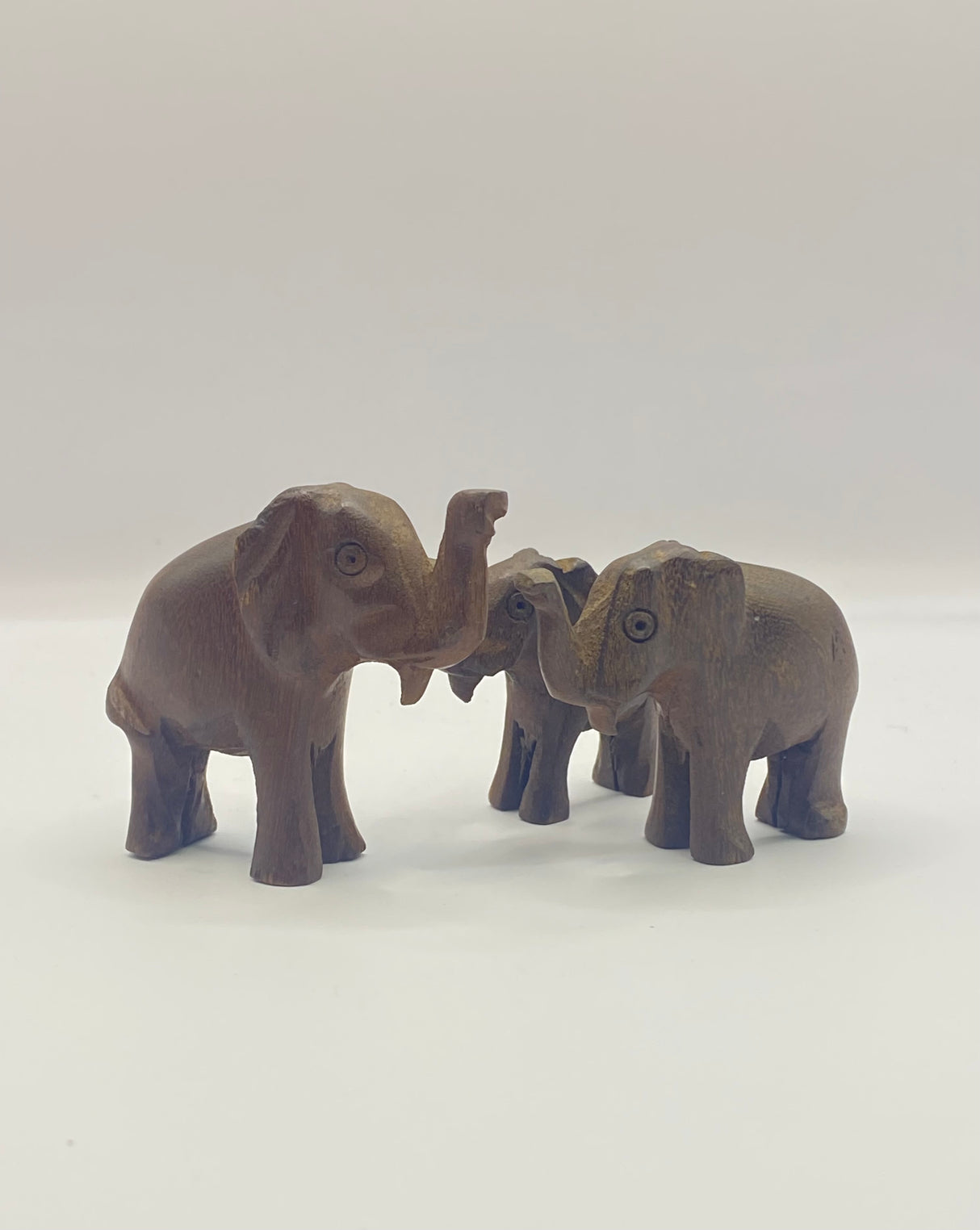 Mini Hand Carved Wooden Elephant