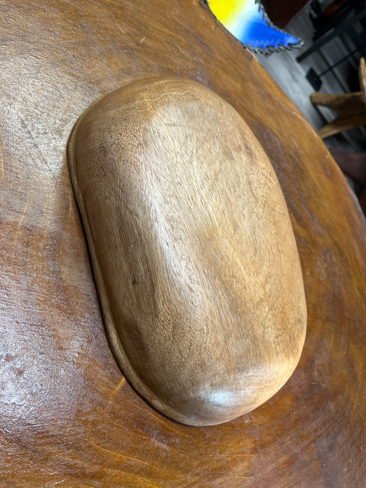 Hand carved Wooden Serving / Salad Tray