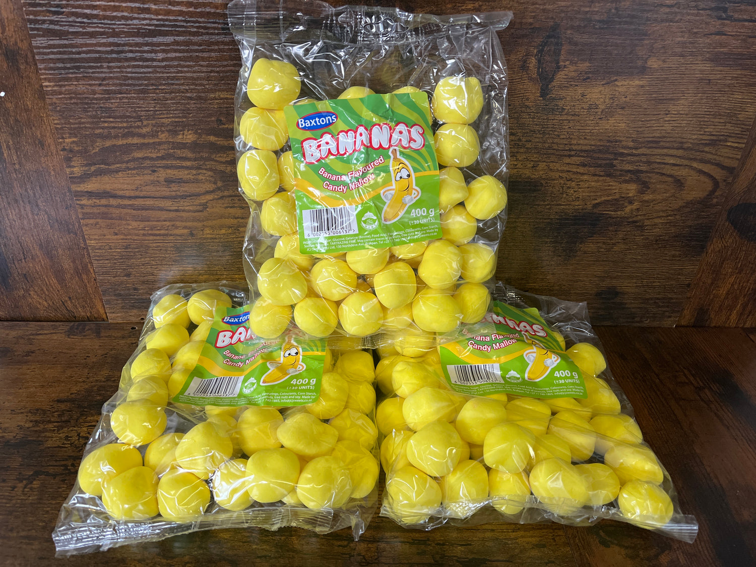 Baxton Banana Sweets 400g Bag (South Africa)