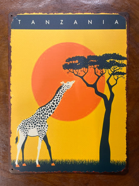 Metal Sign Africa Design Room Decor 30x40cm