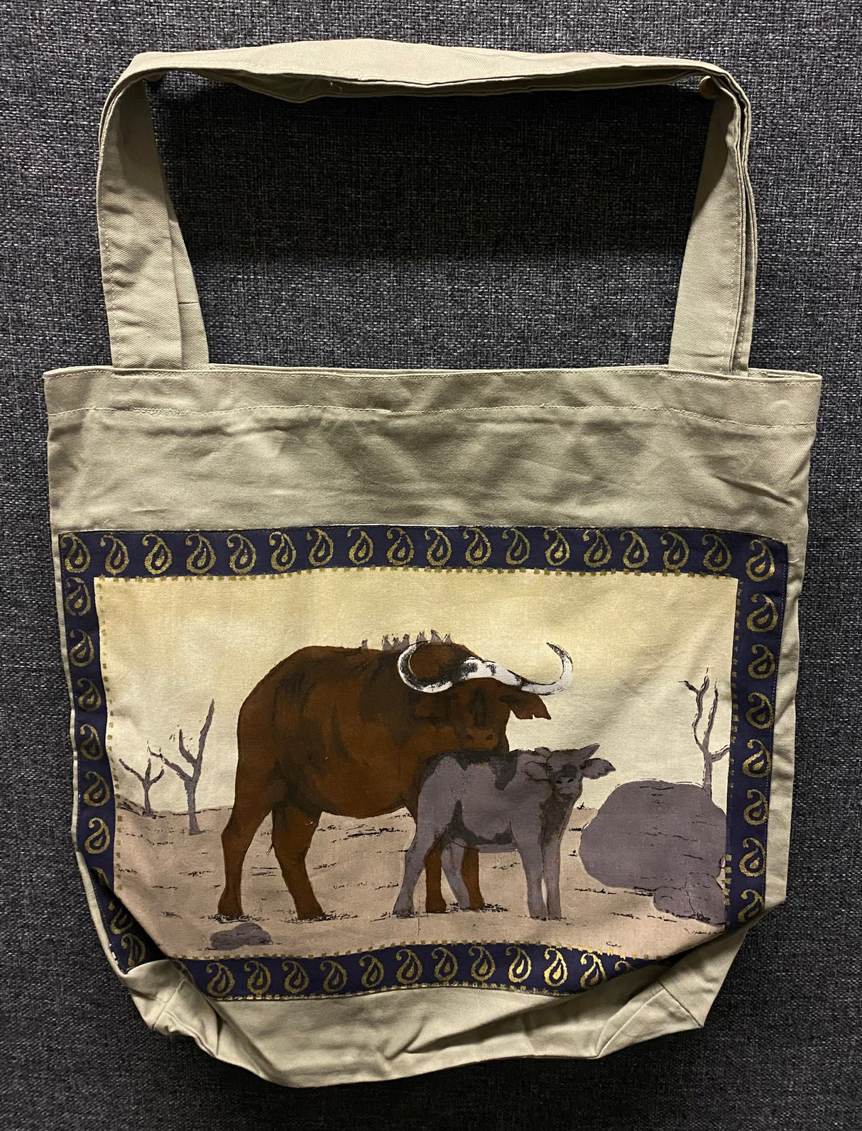 Two Prints Cloth Tote-bag