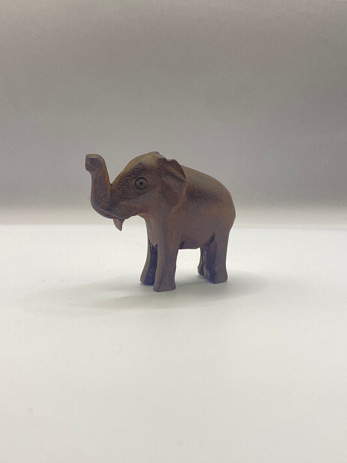 Mini Hand Carved Wooden Elephant