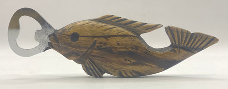 Ebony Fish Handle Bottle Opener
