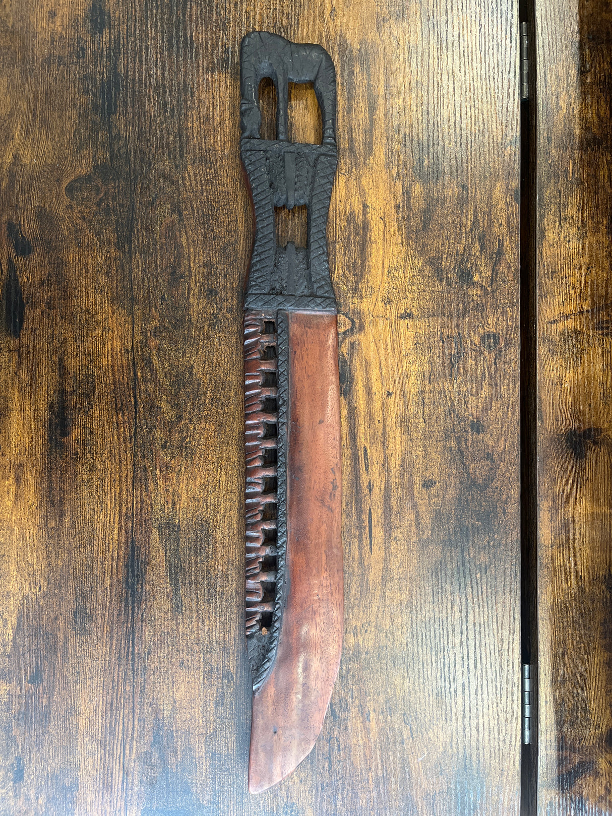 Wooden African Display Swords