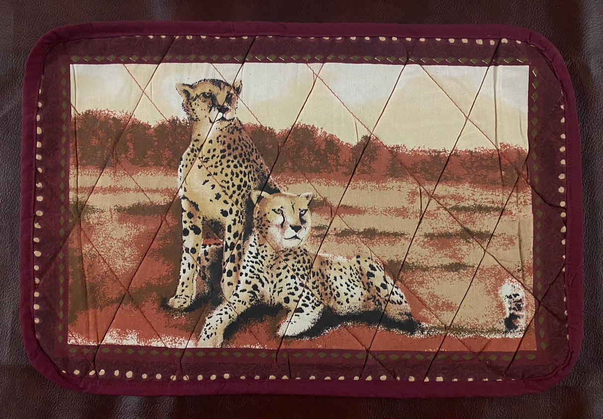 Animal Painted Placemats with Serviettes