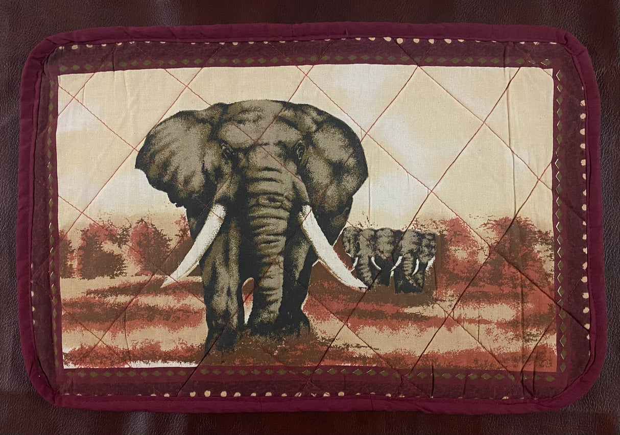 Animal Painted Placemats with Serviettes