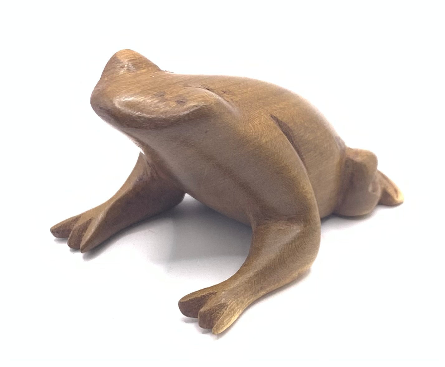 Mahogany Hand Carved Frog