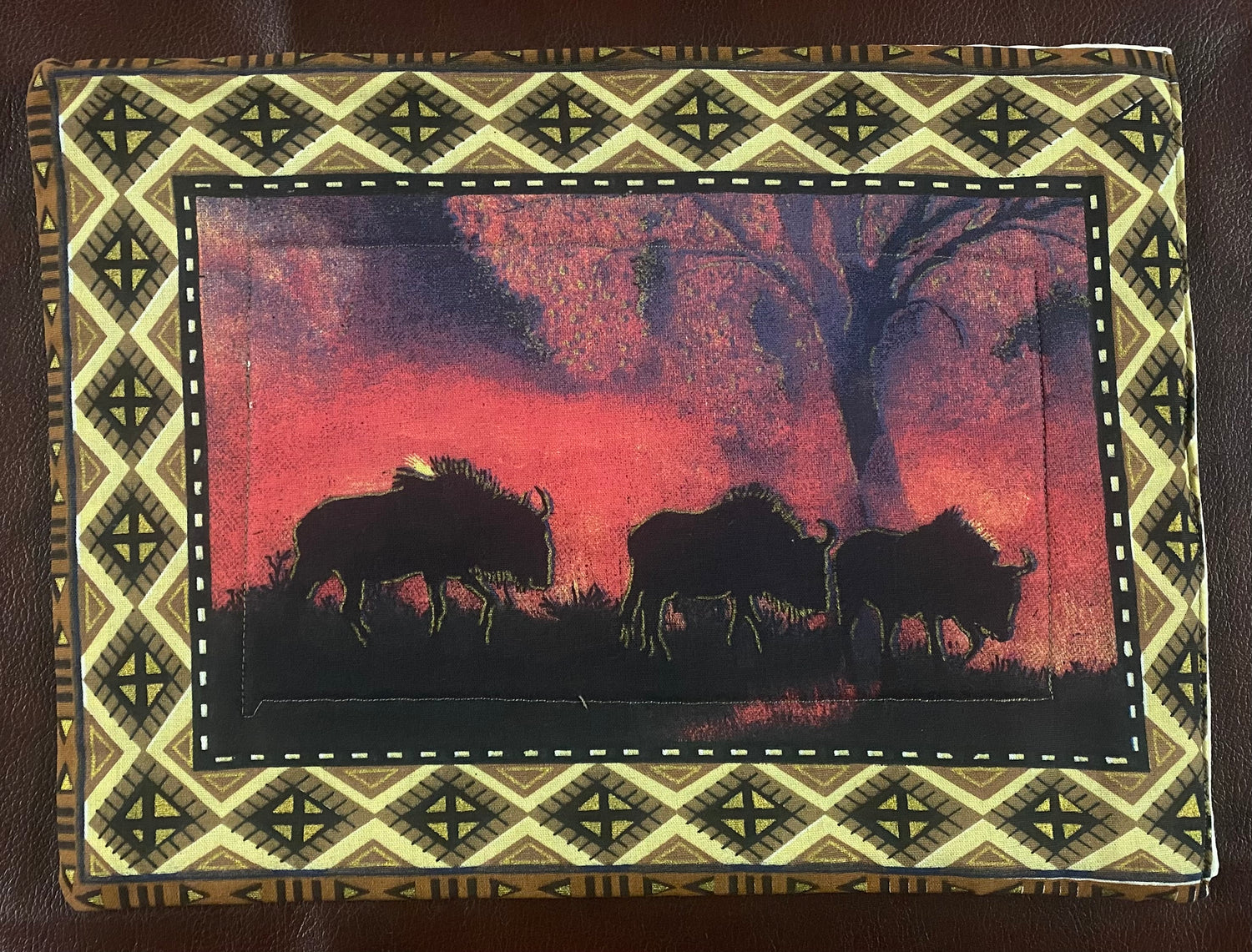 Sunset Painted Placemats with Serviettes