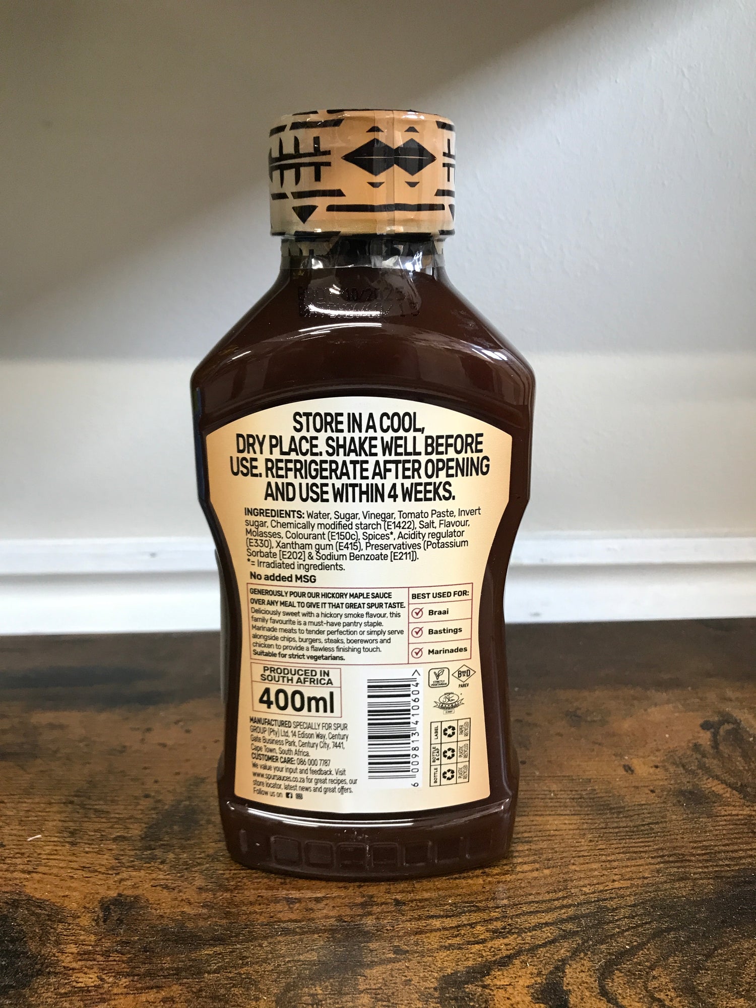 Spur Hickory Maple BBQ South African Sauce 400ml