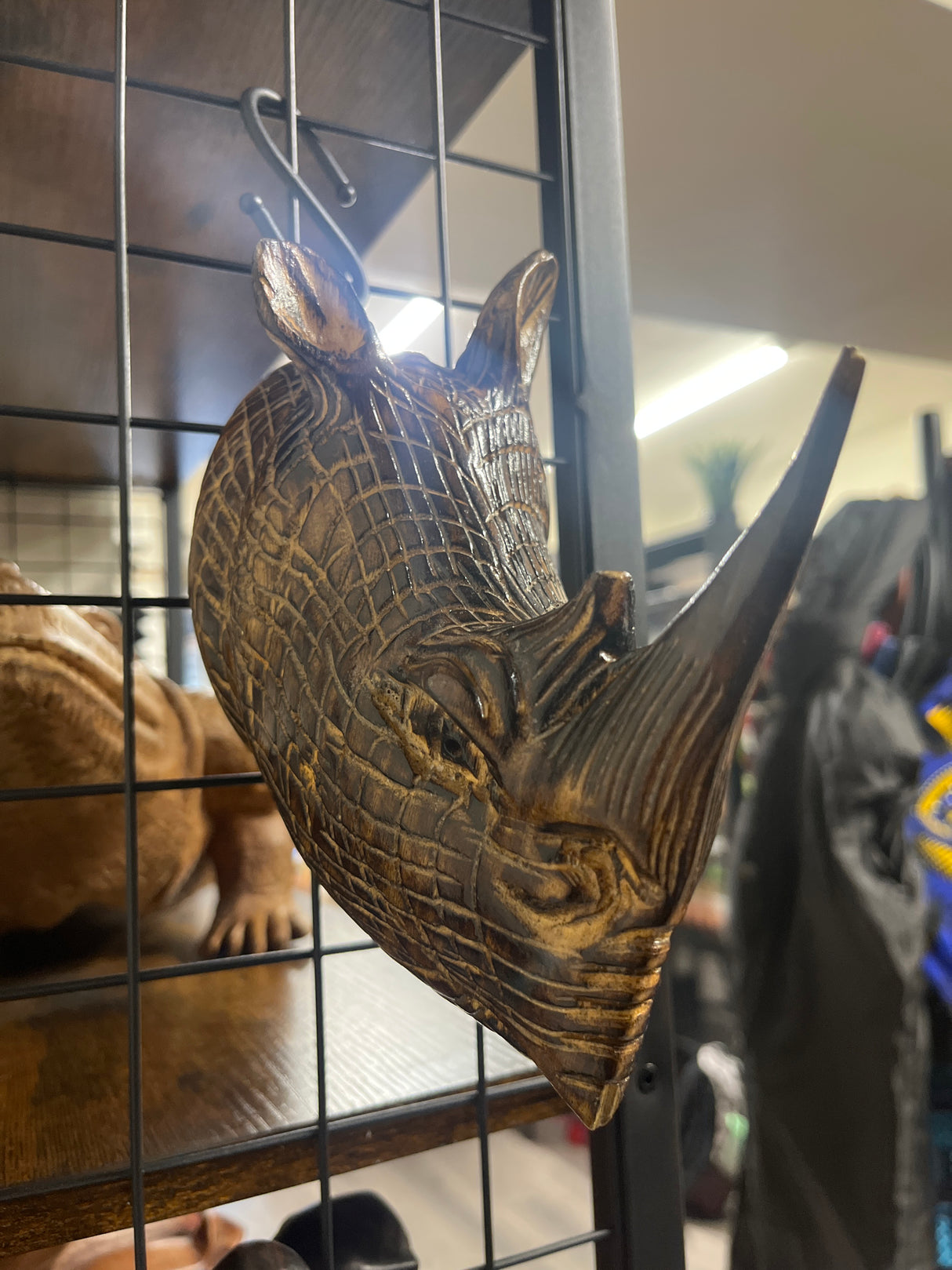 Hanging Rhinos Head